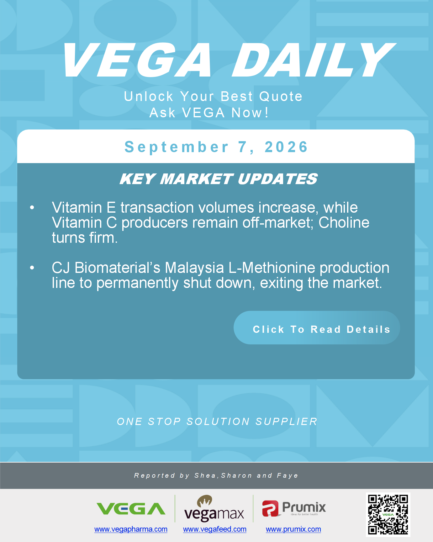 VEGA Daily 20260907 VE VC Choline L Methionine CJ Biomaterial.png